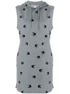 Mcq Alexander Mcqueen Sport Chic Hoodie Dress - Grey