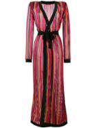 Balmain Long Open Knit Cardigan, Women's, Size: 36, Black, Viscose/polyamide