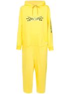Rochambeau Tribal Smiley Hooded Jumpsuit - Yellow & Orange
