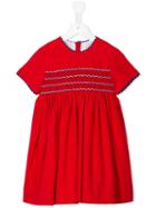 Amaia Gathered Waist Dress, Girl's, Size: 6 Yrs, Red