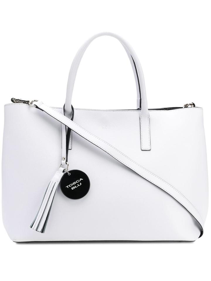 Tosca Blu Hanging Tag Tote - White