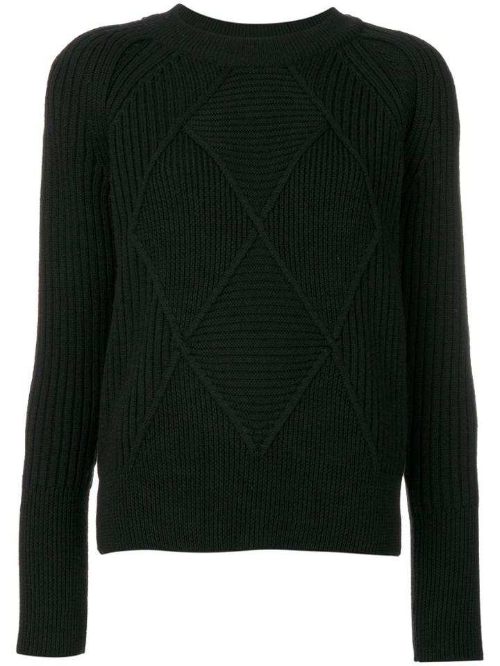 Kenzo Cross Knit Sweater - Black
