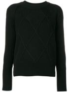 Kenzo Cross Knit Sweater - Black