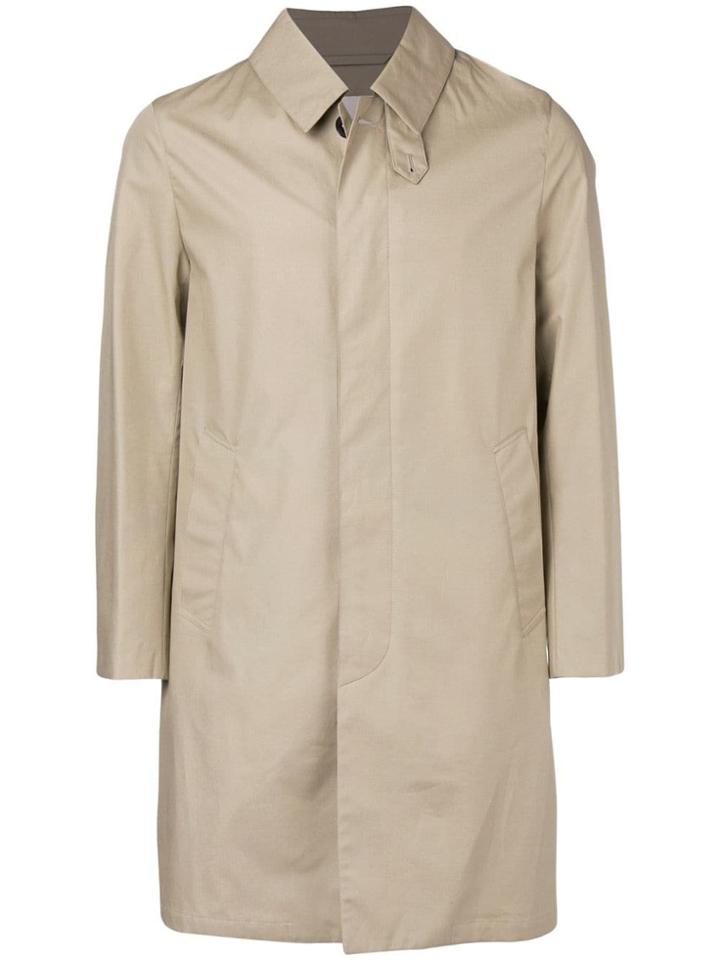 Mackintosh Fawn Cotton Storm System 3/4 Coat Gm-001bs - Neutrals