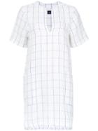 Osklen Grid Dress - White