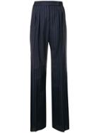 Max Mara Striped Straight-leg Trousers - Blue