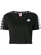 Kappa Side Logo Band Cropped T-shirt - Black