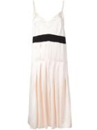 Maison Margiela Pleated Cami Dress, Women's, Size: 42, Viscose