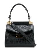 Givenchy Mystic Embossed Crocodile Effect Tote - Black