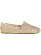 Michael Kors Collection Weaved Espadrilles - Metallic
