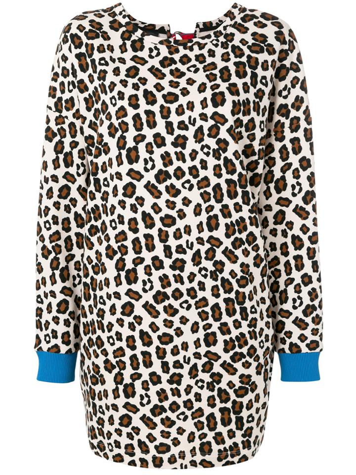 Pinko Leopard Print Dress - Brown