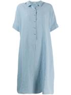Apuntob Relaxed Fit Shirt Dress - Blue