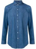 Fay Denim Button Shirt - Blue