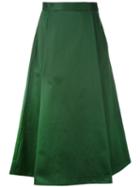 Barena - Full Midi Skirt - Women - Cotton - M, Green, Cotton