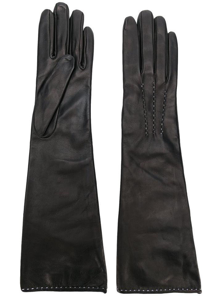 Ermanno Scervino Long Gloves - Black