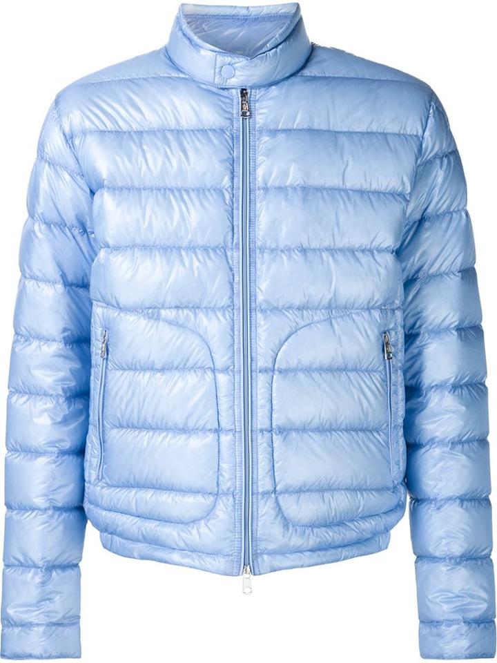 Moncler 'delabost' Padded Jacket, Men's, Size: 4, Blue, Polyamide/goose Down/feather