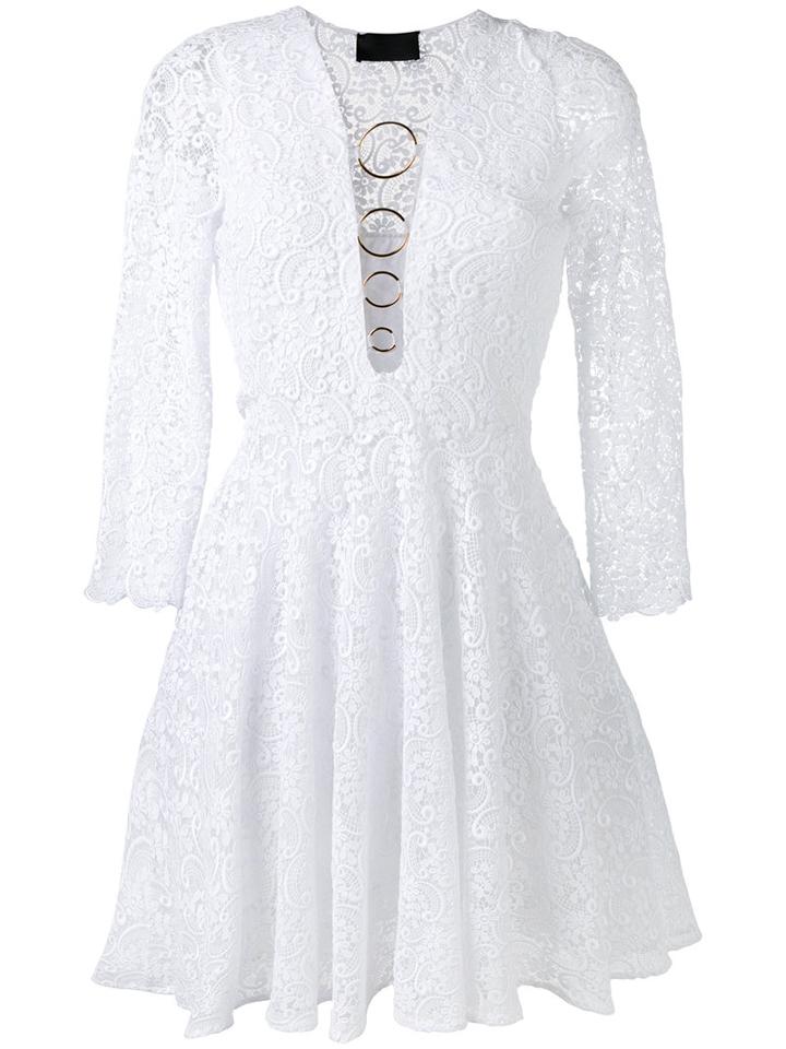 Philipp Plein - Puensum Dress - Women - Polyester - M, White, Polyester