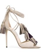 Jimmy Choo Mindy Sandals, Women's, Size: 36.5, Nude/neutrals, Leather