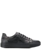 Baldinini Textured Side Logo Sneakers - Black