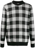 Woolrich Checkered Pattern Jumper - Black