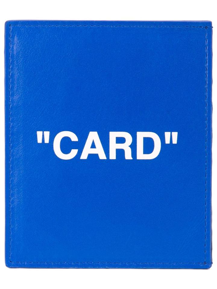 Off-white Quote Card Holder - Blue