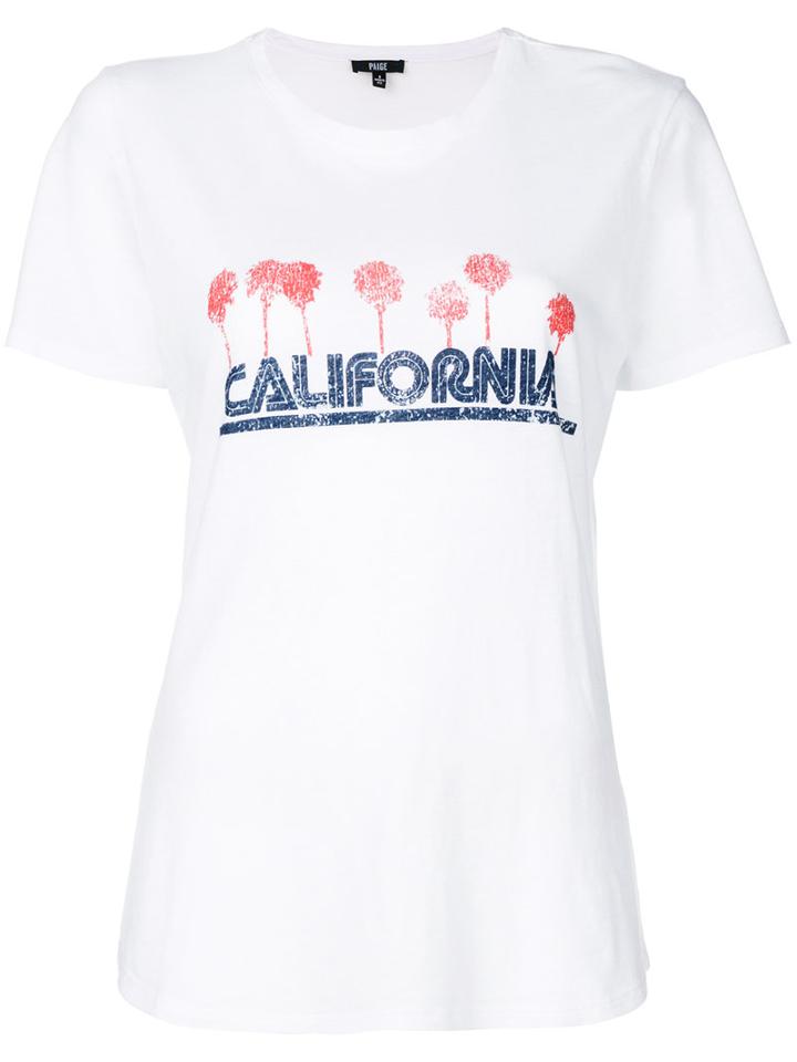 Paige - Printed T-shirt - Women - Cotton/polyester/lyocell - L, White, Cotton/polyester/lyocell