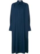 Jil Sander Button-down Midi Dress - Blue