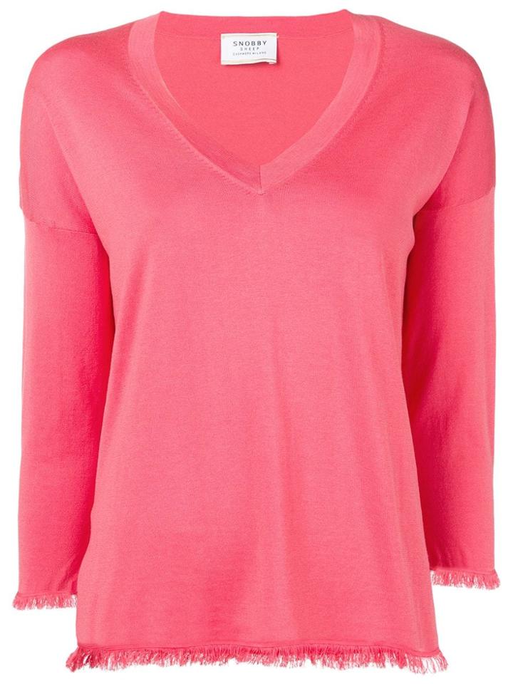 Snobby Sheep Classic Knit Sweater - Pink