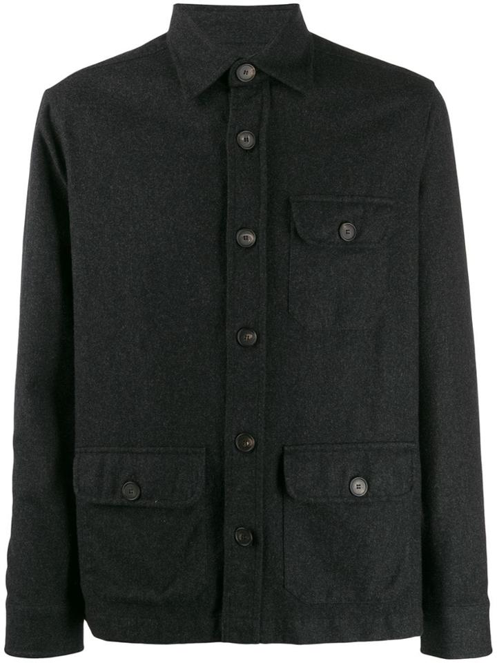 Tagliatore Long Sleeved Shirt - Grey
