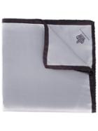 Crown Print Pocket Square - Men - Silk - One Size, Grey, Silk, Dolce & Gabbana