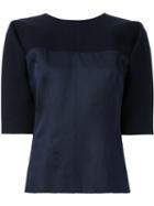 Bianca Spender - Transfix Top - Women - Cotton/nylon/polyester/wool - 10, Blue, Cotton/nylon/polyester/wool