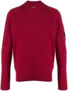 Cp Company Round Neck Jumper - Red