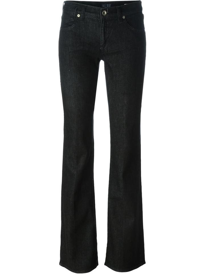 Armani Jeans Classic Flared Jeans, Women's, Size: 28, Black, Cotton/spandex/elastane