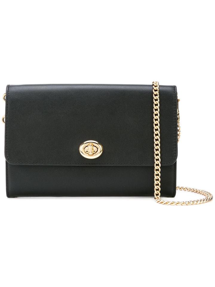 Coach Marlow Turnlock Chain Crossbody - Black