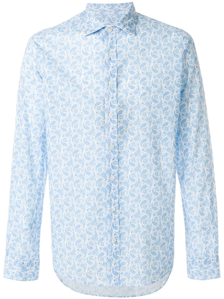 Etro Paisley Print Slim Fit Shirt - White