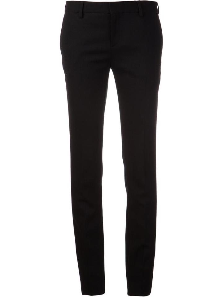 Saint Laurent Tailored Trouser, Women's, Size: 38, Black, Virgin Wool
