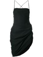Jacquemus Asymmetric Fitted Dress - Black