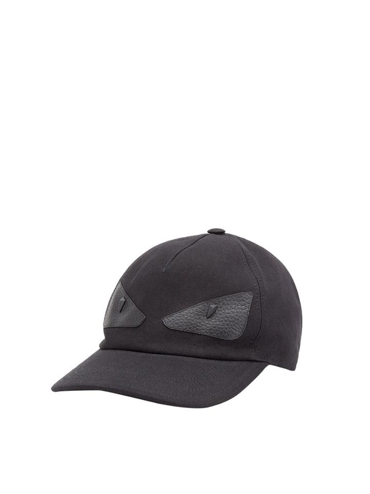 Fendi Bag Bugs Baseball Cap - Black