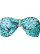 Blue Man Embellished Bandeau Bikini Top, Women's, Size: G, Polyamide/spandex/elastane