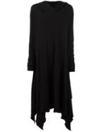 Poème Bohémien Longsleeved Hooded Dress, Women's, Size: 42, Black, Cotton