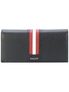 Bally Stripe Continental Wallet - Black