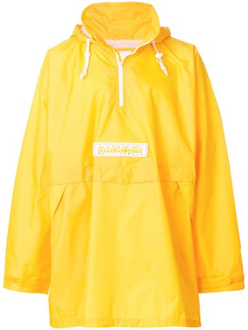 Napapijri Hooded Over Coat - Yellow & Orange
