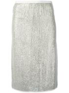 Vanessa Bruno Metallic Knit Skirt
