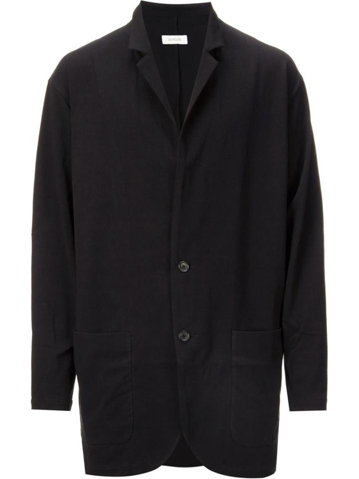 En Route Loose Fit Blazer, Men's, Size: 3, Black, Cotton/polyurethane