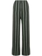 Golden Goose Deluxe Brand Wide Leg Striped Trousers - Black