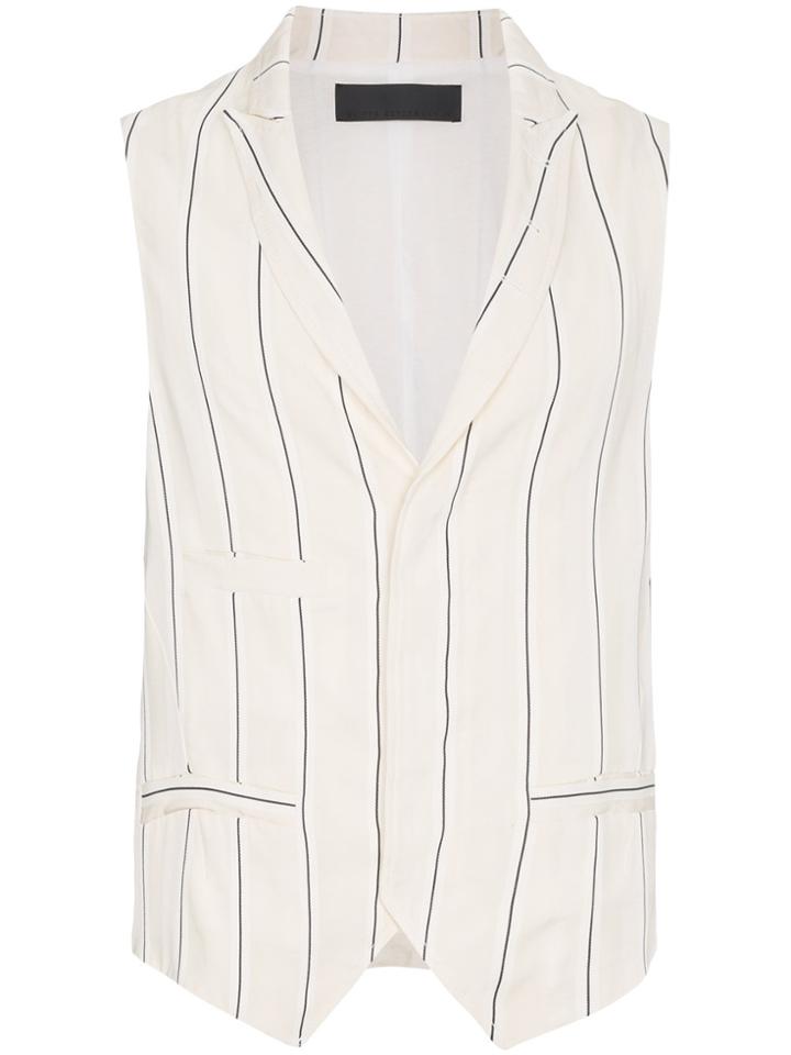 Haider Ackermann Sleeveless Striped Waistcoat - Nude & Neutrals