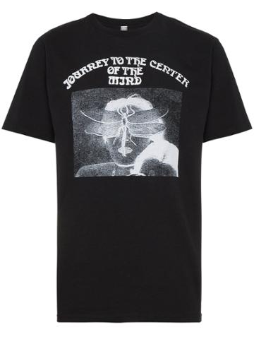 Prmtvo Slogan Print T Shirt - Black