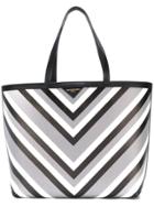Sara Battaglia Striped Tote Bag - Grey