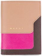 Marni Saffiano Bi-fold Wallet - Nude & Neutrals