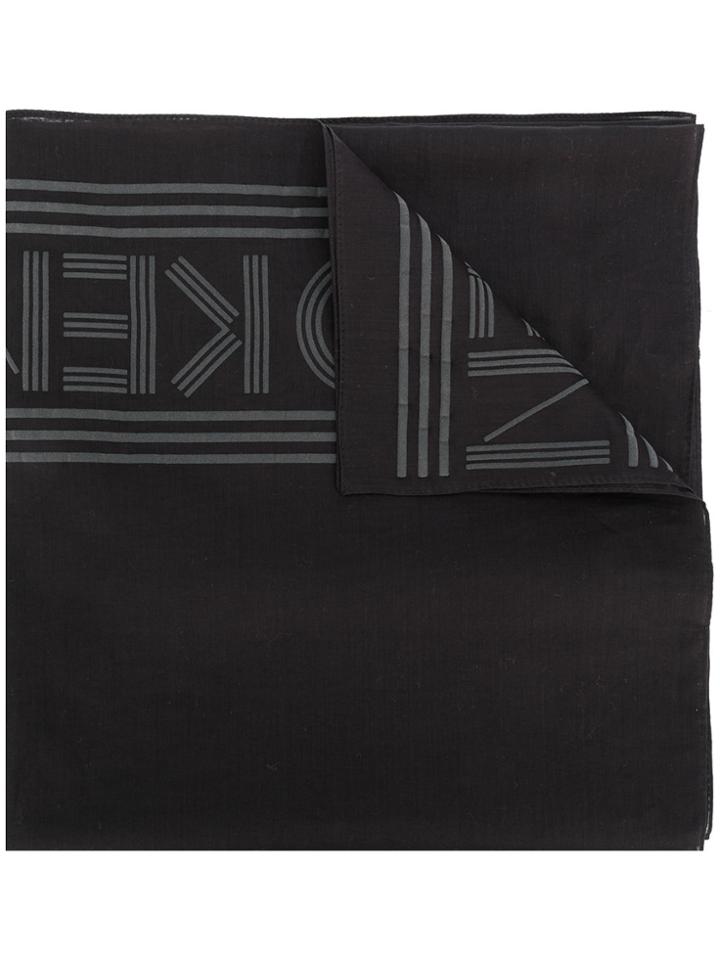 Kenzo Kenzo Logo Scarf - Black